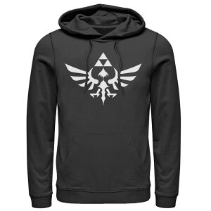 �A�j���L�����N�^�[ �����Y �g�b�v�X T�V���c �p�[�J�[ Licensed Character Men's Nintendo Legend Of Zelda Blue Royal Crest Pullover Hoodie Black �u���b�N