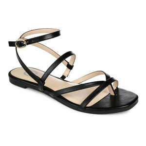 �W���[�j�[ ���f�B�[�X �V���[�Y �T���_�� Journee Serissa Women'strappy Sandals Black �u���b�N