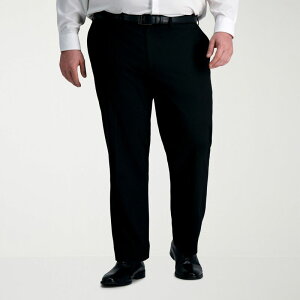 �n�K�[ �����Y �{�g���X �J�W���A���p���c �g�[�� Big & Tall J.M. Haggar Premium Tailored-Fit Stretch Flat-Front Suit Pants Black �u���b�N