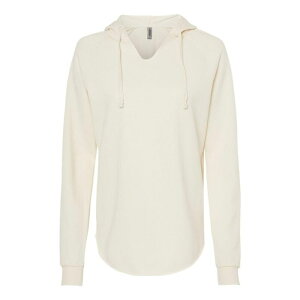 �t���\ ���f�B�[�X �g�b�v�X T�V���c �X�E�F�b�g Floso Independentrading Co. Womens Lightweight California Wave Washooded Sweatshirt Bone