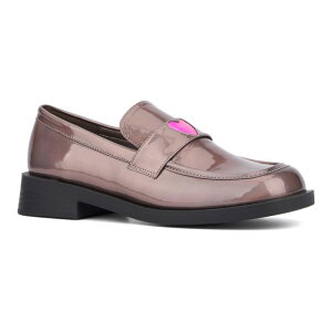 �I���r�A�~���[ ���f�B�[�X �V���[�Y �X���b�|���E���[�t�@�[ Olivia Miller Luminaries Loafer Women's Casual Shoes Gun Metal