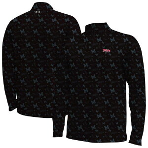 �A���_�[�A�[�}�[ �����Y �g�b�v�X T�V���c Men's Under Armour Black Maryland Terrapins Gameday Armourfuse Half-Zip Top Mar Black �u���b�N
