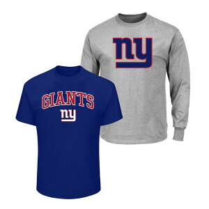 �t�@�i�e�B�N�X �����Y �g�b�v�X T�V���c �g�[�� Men's Fanatics Royal/Heather Gray New York Giants Big & Tall 2-Pack T-Shirt Set Gia Blue �u���[