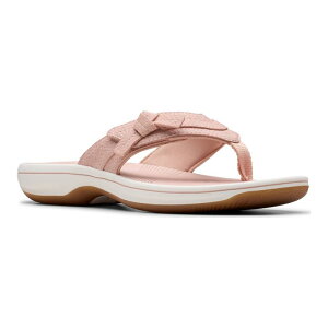 �N���[�N�X ���f�B�[�X �V���[�Y �T���_�� Clarks Cloudsteppers Breeze Dalia Women's Flip Flop Sandals Blush Interest �u���b�V��