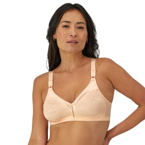 �o�� ���f�B�[�X �A���_�[�E�F�A �u���W���[ ���[�X Bali Double Support Lace Full-Figure Wireless Bra DF3372 Porcelain