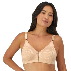 �o�� ���f�B�[�X �A���_�[�E�F�A �u���W���[ ���[�X Bali Double Support Lace Full-Figure Wireless Bra DF3372 Softaupe �g�[�v