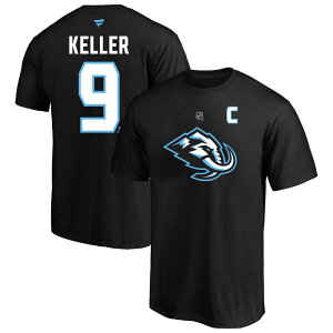 �t�@�i�e�B�N�X �����Y �g�b�v�X T�V���c �g�[�� Men's Fanatics Clayton Keller Black Utah Mammoth Big & Tall Authentic Stack Name & Number T-Shirt Utm Black �u���b�N