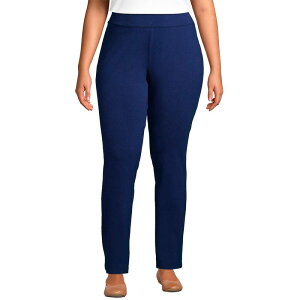 �����Y�G���h ���f�B�[�X �{�g���X �J�W���A���p���c �X�g���[�g �v���X�T�C�Y Plusize Lands' End Starfish Slim Straight Leg Pull-On Pants Deep Sea Navy �l�C�r�[