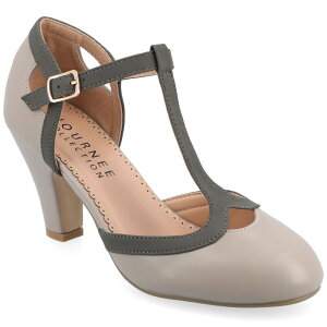 �W�����l �R���N�V���� ���f�B�[�X �V���[�Y �p���v�X �q�[�� Journee Collection Olina Women's Mary Jane Heels Gray �O���[