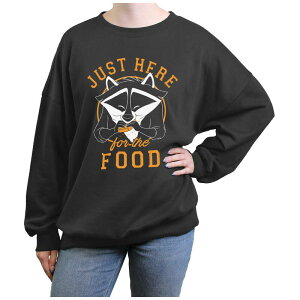 �f�B�Y�j�[ ���f�B�[�X �g�b�v�X T�V���c �t���[�X �O���t�B�b�N Disney's Pocahontas Meeko Here For The Food Juniors' Graphic Fleece Charcoal �`���R�[��