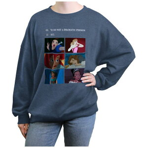 �f�B�Y�j�[ ���f�B�[�X �g�b�v�X T�V���c �t���[�X �O���t�B�b�N Disney Princessnowhite Cinderellariel Belle Jasmine & Tiana I'm So Not A Dramatic Person Juniors' Graphic Fleece Blue Heather �w�U�[