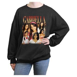 �f�B�Y�j�[ ���f�B�[�X �g�b�v�X T�V���c �O���t�B�b�N Disney's High School Musical Gabriella Juniors' Oversized Graphic Pullover Charcoal Heather �`���R�[��