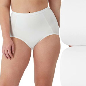 �o�� ���f�B�[�X �{�g���X �J�W���A���p���c Bali 2-pack Ultra-Firm Control Seamlesshaping Brief Panty X245 White �z���C�g