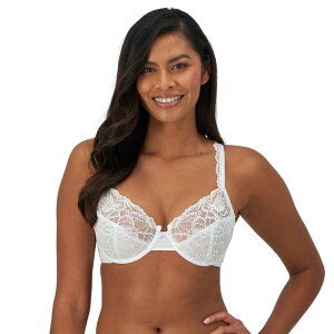 �o�� ���f�B�[�X �A���_�[�E�F�A �u���W���[ ���[�X Bali Lace Desire Full-Figure Underwire Bra DF6543 White �z���C�g