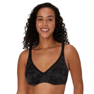 �o�� ���f�B�[�X �A���_�[�E�F�A �u���W���[ ���[�X Bali Passion for Comfort Smooth Lace Underwire Bra DF6590 Black �u���b�N