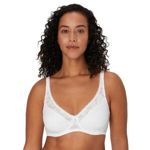 �o�� ���f�B�[�X �A���_�[�E�F�A �u���W���[ ���[�X Bali Passion for Comfort Smooth Lace Underwire Bra DF6590 White �z���C�g
