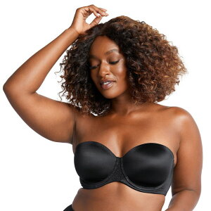 �o�� ���f�B�[�X �A���_�[�E�F�A �u���W���[ �X�g���b�v���X ���[�X Bali One Smooth U Stay in Place Strapless Underwire Bra DF6599 Black �u���b�N