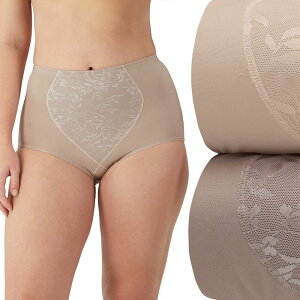 �o�� ���f�B�[�X �{�g���X �J�W���A���p���c Bali 2-Pack Firm Control Tummy Panel Shaping Brief Panty X710 Sandshell Blush �u���b�V��