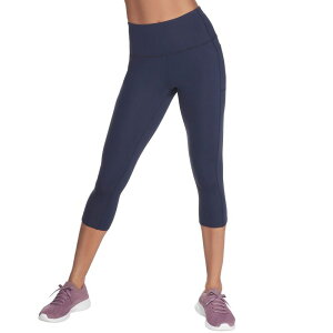 �X�P�b�`���[�Y ���f�B�[�X �{�g���X �J�W���A���p���c �n�C�E�G�X�g ���M���X Women'skechers Go Walk High Waist Mid Calf Leggings Navy Blue Iris �l�C�r�[
