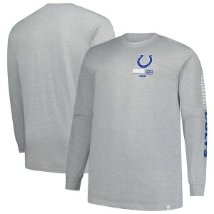 �t�@�i�e�B�N�X �����Y �g�b�v�X T�V���c �g�[�� Men's Fanatics Heather Gray Indianapolis Colts Big & Tall Clock Management Legacy Long Sleeve T-Shirt Clt Grey �O���[