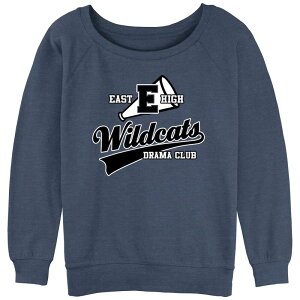 �A�j���L�����N�^�[ ���f�B�[�X �g�b�v�X T�V���c �p�C�� �O���t�B�b�N Licensed Character Juniors' High School Musical Wildcats Drama Club Graphic Slouchy Terry Blue Heather �w�U�[