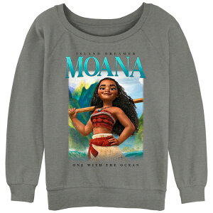 �f�B�Y�j�[ ���f�B�[�X �g�b�v�X T�V���c �p�C�� �O���t�B�b�N Disney Juniors' Moana Islandreamer Graphic Slouchy Terry Gray Heather �O���[