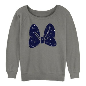 �f�B�Y�j�[ ���f�B�[�X �g�b�v�X T�V���c �v�����g �p�C�� �O���t�B�b�N Disney Juniors' Minnie Mouse Galaxy Print Graphic Slouchy Terry Gray Heather �O���[
