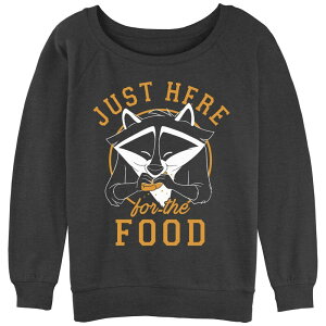 �f�B�Y�j�[ ���f�B�[�X �g�b�v�X T�V���c �p�C�� �O���t�B�b�N Disney's Pocahontas Meeko Here For The Food Juniors' Graphic Slouchy Terry Charcoal Heather �`���R�[��