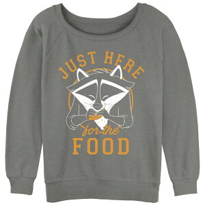 �f�B�Y�j�[ ���f�B�[�X �g�b�v�X T�V���c �p�C�� �O���t�B�b�N Disney's Pocahontas Meeko Here For The Food Juniors' Graphic Slouchy Terry Gray Heather �O���[
