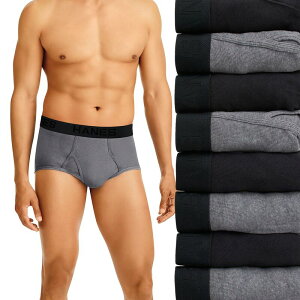 �w�C���Y �����Y �A���_�[�E�F�A �{�N�T�[�p���c Men's Hanes 7 + 1 Bonus Pack Ultimate ComfortSoft Full-Cut Briefs Black Gray �u���b�N