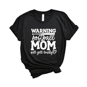 Simply Sage Market ���f�B�[�X �g�b�v�X T�V���c Simply Sage Market Warning Softball Mom Short Sleeve Tee Black �u���b�N