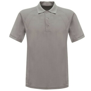���K�b�^ �����Y �g�b�v�X T�V���c �|���V���c Regatta Hardwear Mens Coolweave Short Sleeve Polo Shirt Silver Gray �O���[