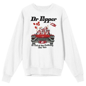 �A�j���L�����N�^�[ �����Y �g�b�v�X T�V���c �X�E�F�b�g �O���t�B�b�N Licensed Character Men's Dr. Pepper Its Out Of The Ordinary Graphic Sweatshirt White �z���C�g