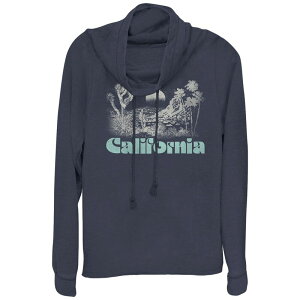 �A���u�����f�b�h ���f�B�[�X �g�b�v�X T�V���c �v���X�T�C�Y �O���t�B�b�N Unbranded Women's Plus California Desert Night Cowlneck Graphic Lightweight Long Sleeve Navy �l�C�r�[