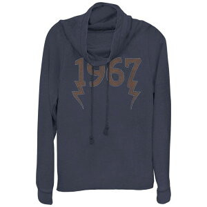 �A���u�����f�b�h ���f�B�[�X �g�b�v�X T�V���c �v���X�T�C�Y �O���t�B�b�N Unbranded Women's Plus 1967 Cowlneck Graphic Lightweight Long Sleeve Navy �l�C�r�[