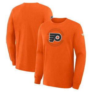 �t�@�i�e�B�N�X �����Y �g�b�v�X T�V���c Men's Fanatics Orange Philadelphia Flyers Authentic Property Of Practice Long Sleeve T-Shirt Fly Orange �I�����W