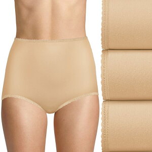 �o�� ���f�B�[�X �A���_�[�E�F�A �p���c Bali Skimp Skamp 3-Pack Full Cut Brief Underwear DFA633 Nude Asst