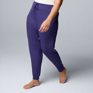 ���F���E�H�� ���f�B�[�X �A���_�[�E�F�A �i�C�g�E�F�A �v���X�T�C�Y �p���c Plusize Simply Vera Wang Basic Luxury Banded Bottom Pajama Pants Navy �l�C�r�[