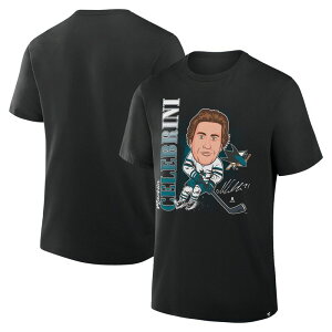 �t�@�i�e�B�N�X �����Y �g�b�v�X T�V���c Men's Fanatics Macklin Celebrini Black San Jose Sharks Caricature Player T-Shirt Sks Black �u���b�N