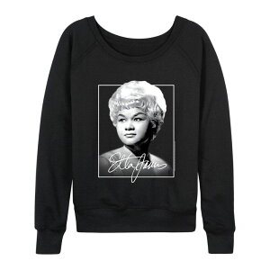 �A�j���L�����N�^�[ ���f�B�[�X �g�b�v�X T�V���c �p�C�� Licensed Character Women's Etta James French Terry Long Sleeve Tee Black �u���b�N