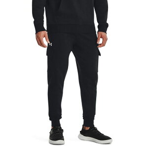 yz A_[A[}[ Y JWApc {gX Men's Under Armour Rival Fleece Cargo Joggers Black