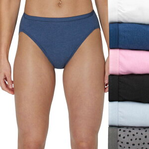 �w�C���Y ���f�B�[�X �A���_�[�E�F�A �p���c �R�b�g�� Hanes Ultimate 6-Pack Breathable Cotton Hi Cut Underwear 43H6CC Pink Lilac Pack �s���N