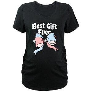 �A���u�����f�b�h ���f�B�[�X �g�b�v�X T�V���c V�l�b�N �}�^�j�e�B Unbranded Maternity Best Gift Ever V-Neck Tee Black �u���b�N