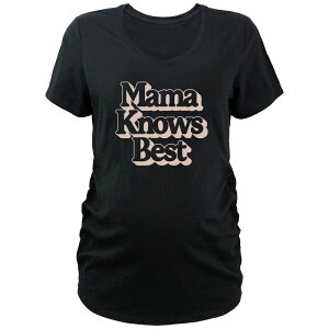 �A���u�����f�b�h ���f�B�[�X �g�b�v�X T�V���c V�l�b�N �}�^�j�e�B Unbranded Maternity Mama Knows Best V-Neck Tee Black �u���b�N