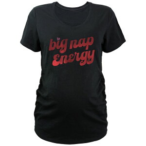 �A���u�����f�b�h ���f�B�[�X �g�b�v�X T�V���c V�l�b�N �}�^�j�e�B �O���t�B�b�N Unbranded Maternity Big Nap Energy V-Neck Graphic Tee Black �u���b�N