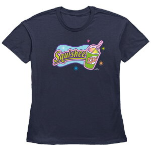 �A�j���L�����N�^�[ ���f�B�[�X �g�b�v�X T�V���c ���S �O���t�B�b�N Licensed Character Women's The Simpsonsquishee Logo Basic Fit Graphic Tee Navy �l�C�r�[