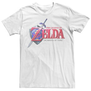 �A�j���L�����N�^�[ �����Y �g�b�v�X T�V���c ���S Licensed Character Men's Nintendo Legend of Zelda Logo Tee White �z���C�g