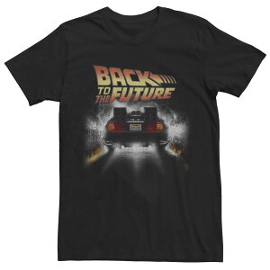 �A�j���L�����N�^�[ �����Y �g�b�v�X T�V���c ���B���e�[�W Licensed Character Men's Back To The Future Vintage Delorean Peel Outee Black �u���b�N
