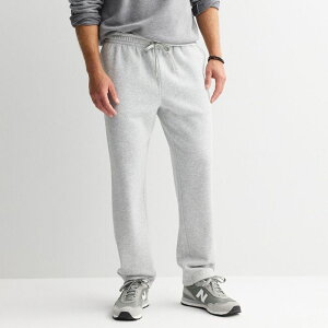 Tek Gear �����Y �{�g���X �J�W���A���p���c �t���[�X Men's Tek Gear Ultra Soft Open Hem Fleece Pants Athletic Grey Heather �O���[