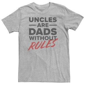 �A�j���L�����N�^�[ �����Y �g�b�v�X T�V���c �g�[�� Licensed Character Big & Tall Father's Day Uncles Are Dads Without Rules Tee Athletic Heather �w�U�[